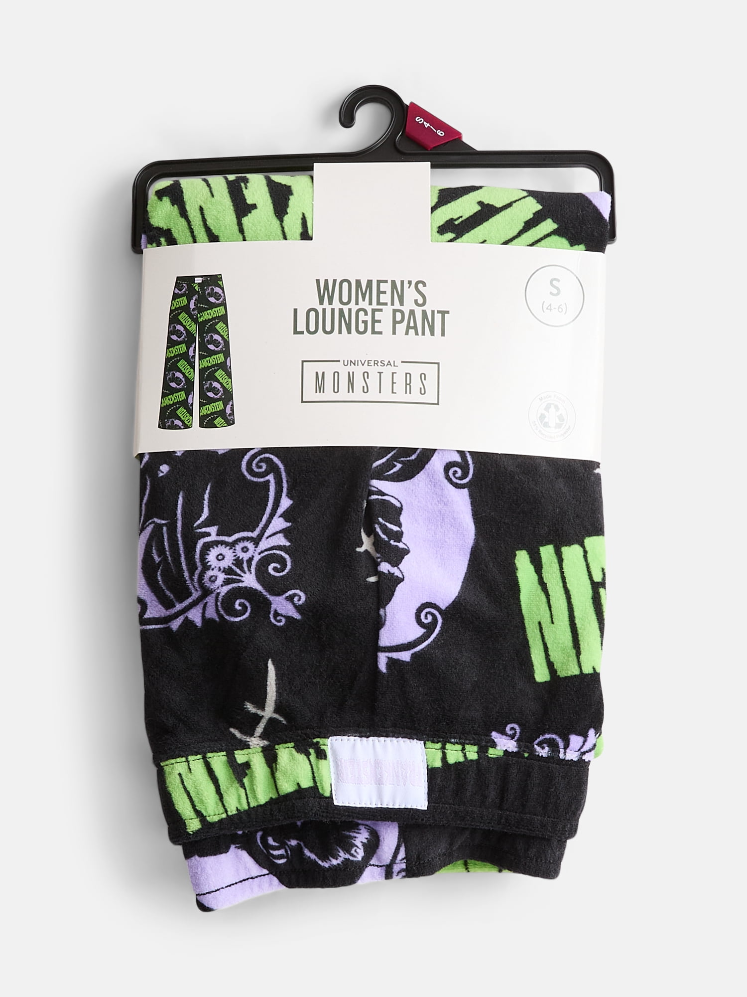 Frankenstein Women’s Fleece Lounge Pants, Sizes XS-3XL