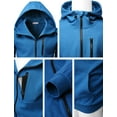 thumbnail image 5 of H2H Mens Casual Zip-up Hoodie Double Cotton Lightweight Hooded Basic Designed BLUE US M/Asia L (CMOHOL070), 5 of 6