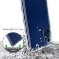 thumbnail image 4 of Xpm Case for Motorola Moto G Play 2023 Hybrid Transparent Clear Acrylic Back Hard PC & TPU Protective Bumper Extra Shock-Absorb Cover for Moto G Play (2023) - Black, 4 of 8