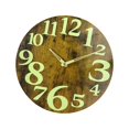 thumbnail image 1 of Reloj de pared luminoso Luz nocturna silenciosa Funciona con pilas Decorativo Circular Estilo rústico 12 '' / 30 cm Madera para cocina Sala de estudio EstiloF Colco reloj de pared silencioso, 1 of 7
