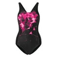 thumbnail image 4 of JAKANYQ Women'S Solid Color Swimsuit Backless Strap Swimsuit Unique Back Design Swimsuit, M, 4 of 5