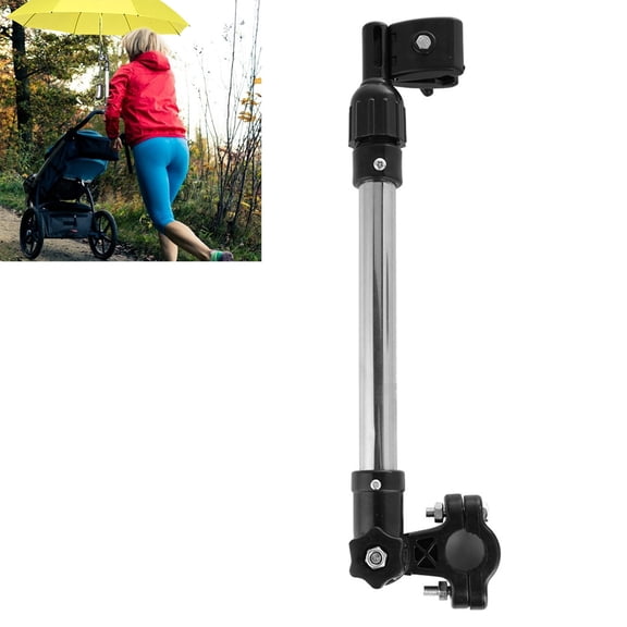 Adjustable Steel Umbrella Holder, Versatile Mount For Bicycles, Baby Carriers More