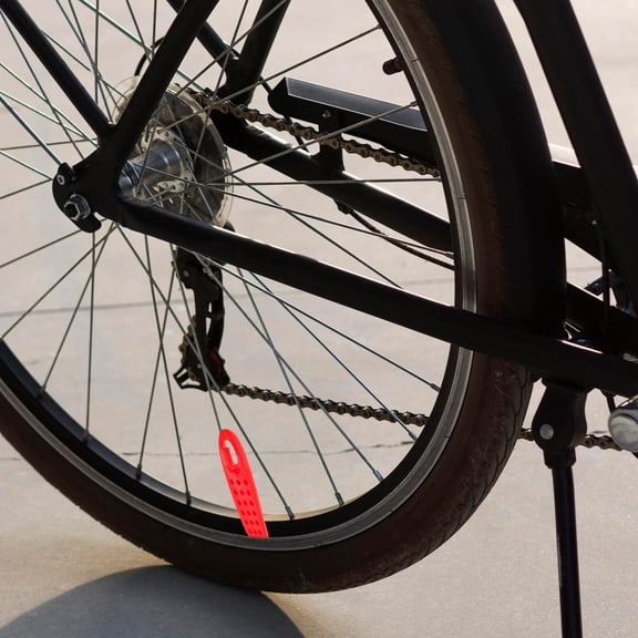 UPGRATOR Bicycle Tire Pry Levers 4Pcs Multifunctional Red POM Tool for Outdoor Cycling 1.6x0.8x0.4in