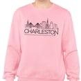 thumbnail image 2 of Skyline Charleston South Carolina Sweatshirt Unisex Small Pink, 2 of 5