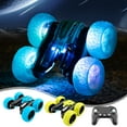 thumbnail image 1 of Coche de acrobacias con tracción en las cuatro ruedas | Control remoto 4WD Drift RC Car 360° Spinning | Luces LED para pantallas de texto | USB recargable | Todoterreno todoterreno | Juego de 20, 1 of 9
