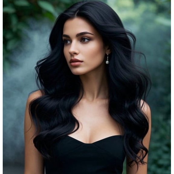 Long Curly Full Wig Lightweight Breathable Natural Daily Wear for Women