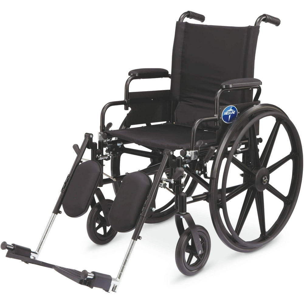 Medline's Premium K4 Lightweight Wheelchair, 18" Seat Width, FlipBack