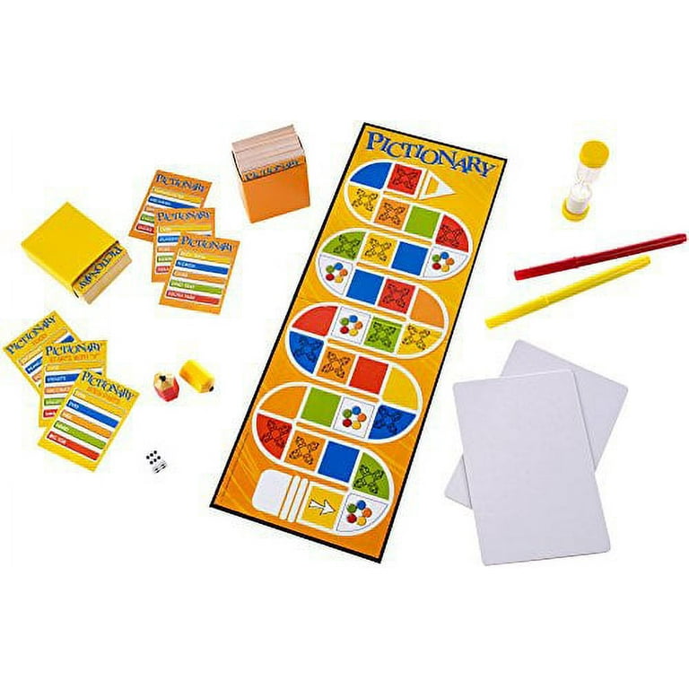 Mattel Games Pictionary Board Games for Family Night, Gifts for Kids,  Adults and Game Night, Quick-Draw Guessing , Unique Catch-All Category  (