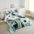 thumbnail image 3 of jejeloiu Vintage Floral King Size Comforter Sets,Green Splatter Ink Bedding Comforter Set,Rustic Farmhouse Cabin Bedding Set For Children,Bedroom Decor Ultra Softation Reversible,3-Piece, 3 of 8