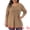Camel, variant on DARING DIVA Women's Plus Pleated Blouses Crew Neck Soft T-Shirt 1X Navy Blue