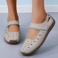 thumbnail image 2 of Xfvqtps Womens Casual Flat Shoes Airflow Moccasins with Soft Sole Lightweight Breathable Slip on for Daily Wear Outdoor Shopping Comfortable Womens Shoes Gray, 2 of 7