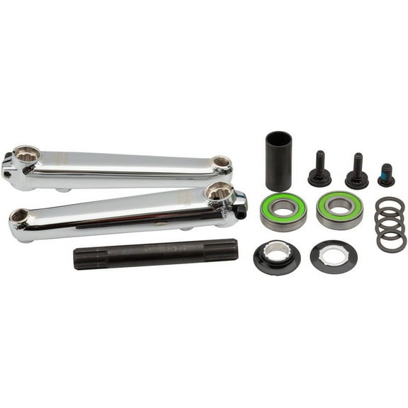 Sunday Saker v2 Cranks - 170mm, W/ 19mm Mid BB, LHD/RHD, Chrome  BMX Bike