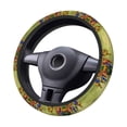 thumbnail image 3 of Lsque Pikmin Pattern Elastic Stretch Steering Wheel Cover,Universal 15 inch, Microfiber Breathable Ice Silk, Anti-Slip, Odorless, Easy Carry, 3 of 7