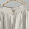 thumbnail image 4 of cfhntfmh Shorts for Women Drawstring Mid Waist Solid Shorts with Pockets Summer Trendy Vintage Shorts, 4 of 6