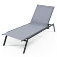 thumbnail image 2 of Costway Patio Lounge Chair Chaise Recliner 6-Position Adjustable Back Garden Poolside, 2 of 8