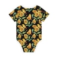 thumbnail image 2 of Daiia Sunflowers And Bird Printed Unisex-Baby Short Sleeve Onesies Bodysuits Baby Climbing Clothes Soft and Comfortable Romper with Expandable Shoulder Design-3 Months, 2 of 8