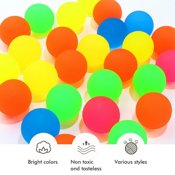 15PCS 25MM Light Up High Bounce Balls Mini Bouncy Balls Toys Children's Bouncing Balls Toy For Outdoor Indoor