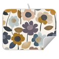 thumbnail image 2 of Yayeee Dish Drying Mat for Kitchen Counter 16" x 18" Microfiber Super Absorbent Coffee Decorative Pad, Colorful Floral, 2 of 2
