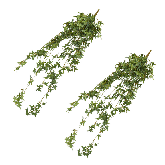 2 Fake Cascading Ivy Bushes - for Floral Work and Decor - Factory Direct Craft