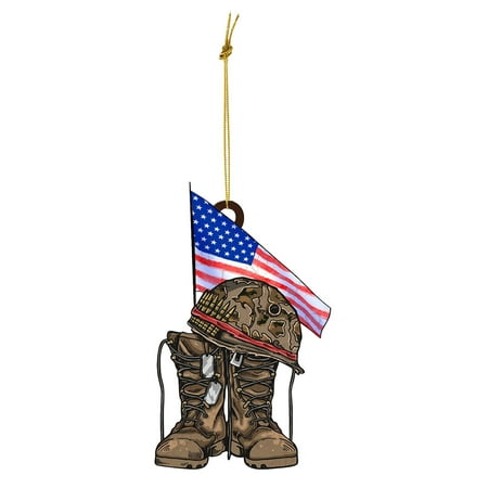 

Yubnlvae Hangs Independence Day Decoration Personalized Boots And Hats Denim Flat Acrylic Car Decorations C