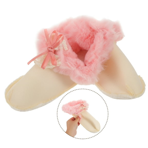 HEANUJJ Pink Winter Clog Liners Plush Removable Inner Soles for Clogs