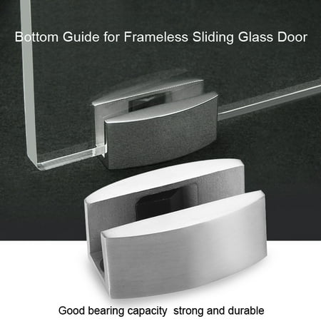 304 Stainless Steel Floor Bottom Guide Replacement for Frameless Sliding Glass Doors, Floor Bottom Guide, Bottom Guide for Frameless Sliding Glass Door