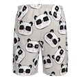 thumbnail image 6 of Kdxio Cute Panda Pattern Mens Casual Shorts - Drawstring Summer Beach Sports Shorts for Men, 6 of 9