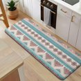 thumbnail image 5 of Blue and Pink Diamond Shaped Boho Pattern Kitchen Rug Mat,Kitchen Runner Rugs Non Skid Washable,Decorative Kitchen Floor Mats for Kitchen,Sink,Laundry,17"x47.2", 5 of 7