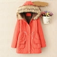 thumbnail image 2 of Feimerou Plus Size Winter Coats for Women Warm Sherpa Fleece Lined Parka Coat Thicken Windproof Anoraks Jackets Overcoats Deals, 2 of 7