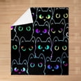 thumbnail image 3 of Cats Blanket 40"x50" Cute Cat Plush Throw Blanket, for Kids Boys Girls Decor Kawaii Animals Flannel Fleece Blanket Microfiber Cute Kitten Theme Bedroom, 3 of 6