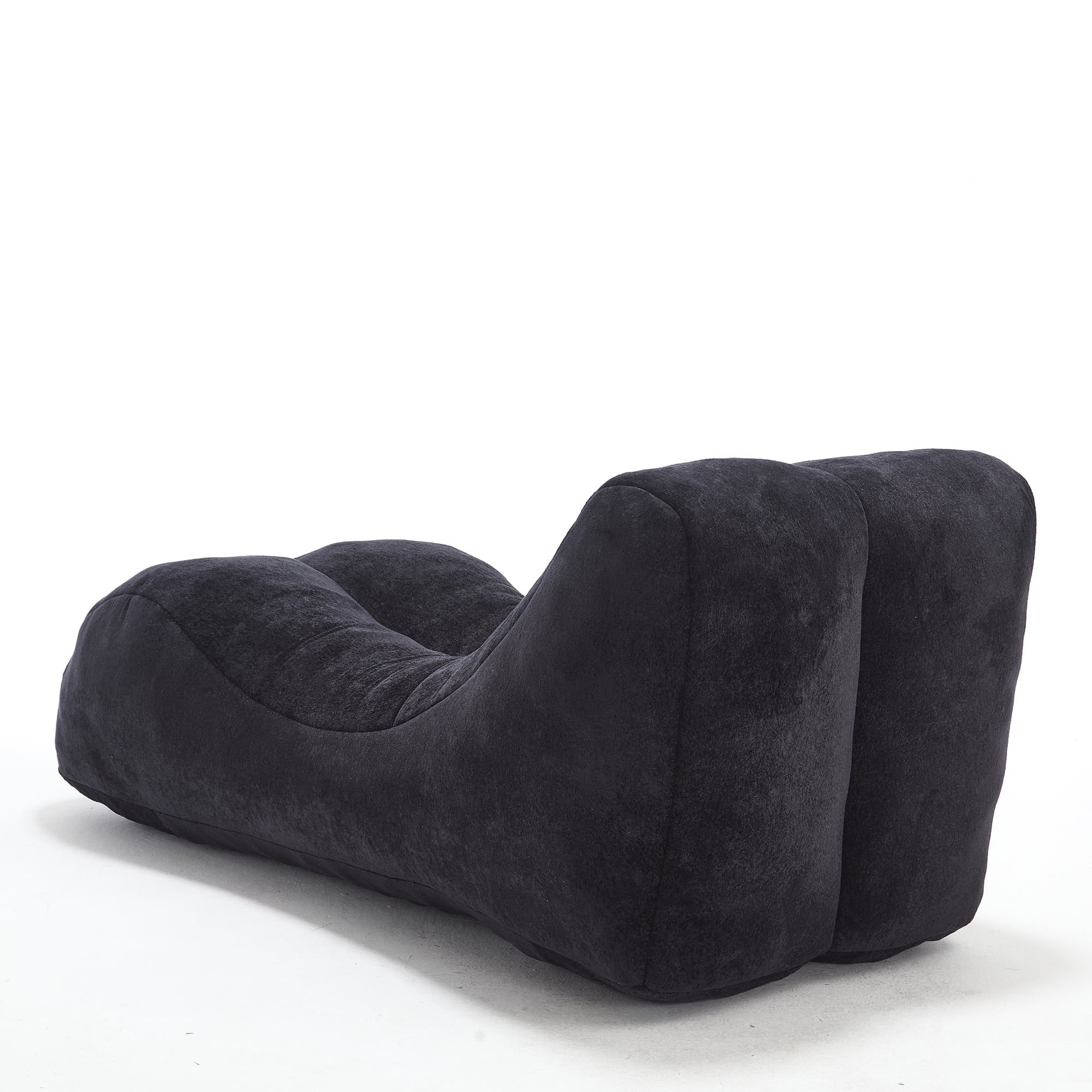 Aukfa Ergonomic Yoga Chaise Lounge Chair Extra Thick Foam Chair for Stretching, Mediitation in Home & Studio,Black
