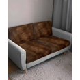 thumbnail image 3 of Retro Wooden Board Couch Cushion Covers Stretch, Washable Sofa Seat Covers Individual Seat Cushion Sofa Slipcovers Western Country Farmhouse Brown Wood Couch Cover Furniture Protector S-1PCS, 3 of 7