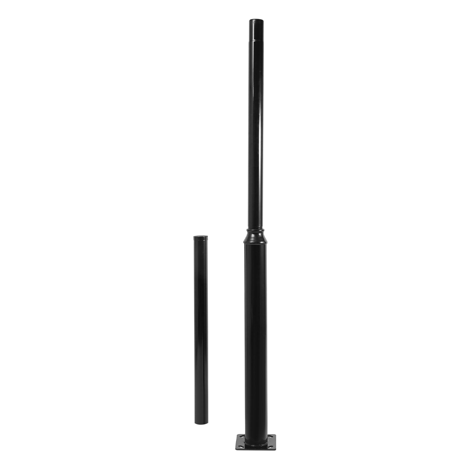 2.9m ‎black Outdoor Street Light Pole Street Lamp Post Split Street Lamp Post Suitable for Outdoor Street 100kg