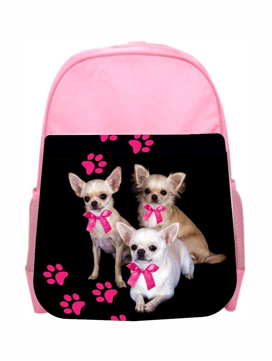 Vintage Chihuahua Art Dog Multi-Functional College Bags Students High School Girls Casual Daypack Kids Travel Backpack School Laptop Bookbags Teens Boy Outdoor Accessories