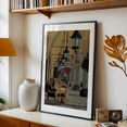 thumbnail image 5 of A Place in the Shade - Painting Architecture Cafe Cityscape Vintage Street Photography Flowers Black Framed Wall Art Print 5 x 7 inches, 5 of 8