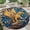 Griffin, variant on Round Rug, Sunflower4 Soft Washable Carpet, Non-Slip Floor Mat for Living Room Bedroom Home Decor 24 Inch