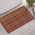 thumbnail image 2 of Red Green Checkerboard Checkered Pattern Bathroom Rugs Mat,Non Slip Microfiber Bathroom Rug,Rubber Backing,Soft Bathroom Mats for Bathroom Floor,Tub and Shower,17x30in(43x75cm), 2 of 5