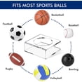 thumbnail image 3 of ShenMo 2 Pieces Acrylic U Shaped Ball Racks Basketball Ball Stand Transparent Pedestal Football Display Racks for Volleyball Bowling Ball Display, 3 of 5