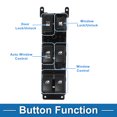 thumbnail image 3 of Interruptor de ventana eléctrica Unique Bargains No. 935701G200 para el lado del conductor delantero del Kia Rio 2007-2009 en negro, 3 of 7