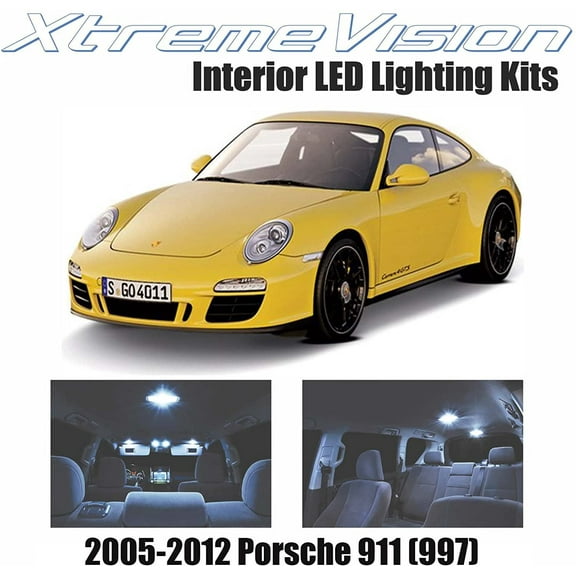 Xtremevision Interior LED for Porsche 911 997 2005-2012 12 Pieces Cool White Interior LED Kit   Installation Tool