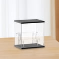 thumbnail image 6 of shamjina Acrylic Display Case Easy to Assemble 2 Tier Display Box Organizer Cube for Doll L, 6 of 8