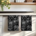 thumbnail image 7 of Black Geometric Kitchen Towels Set of 3, Contemporary Minimalism Abstract Pattern Absorbent Dish Towels for Kitchen, Microfiber Hand Towel, Quick Drying Tea Towel for Cleaning Decorative Dishcloths, 7 of 7