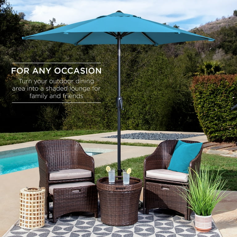 best patio umbrella for sun protection Aohanoi Outdoor - Protection, Rain Resistant, Windproof with Manual Open-Close Feature For outdoors The 9 Best Patio Umbrellas,
