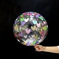 thumbnail image 4 of Globo Transparente Impreso De 18 Pulgadas Para Cumpleaños/Boda De Papel De Aluminio/Decoración De Fiesta, 4 of 4