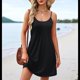 thumbnail image 4 of Vestidos de Verano para Mujer, con Tirantes Finos Ajustables, para Vacaciones en la Playa, Informales, Bonitos, con Bolsillos Negro XXL, 4 of 9