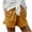 ♪135-Yellow, variant on Xuyuer Women's Solid Casual Elastic Waist Pocket Shorts - Relaxed Bottoms, Pants for Women