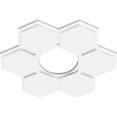 thumbnail image 2 of 18"OD x 6"ID x 6 1/4"C x 1"P Daisy Architectural Grade PVC Contemporary Ceiling Medallion, 2 of 11