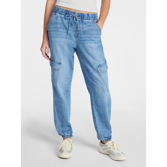 No Boundaries Cargo Jogger Pants, Women's