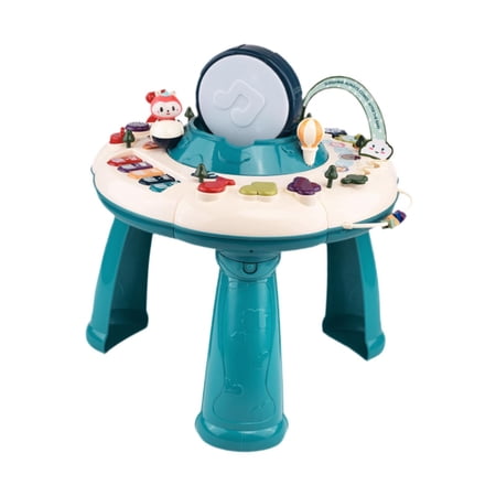 guohui Baby Activity Table Music Activity Center Table for Boys Girls Baby Children blue