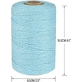 thumbnail image 4 of 200M/656 Feet Cotton String,Light Blue String,Cotton Cord Craft String Bakers Twine for DIY Crafts and Gift Wrapping-2mm, 4 of 7